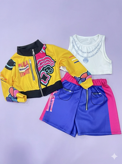 Conjunto 3 piezas K- Pop - Pronta Moda