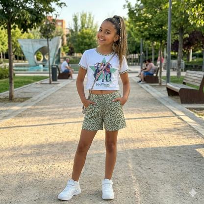 Conjunto verde K-pop - Pronta Moda