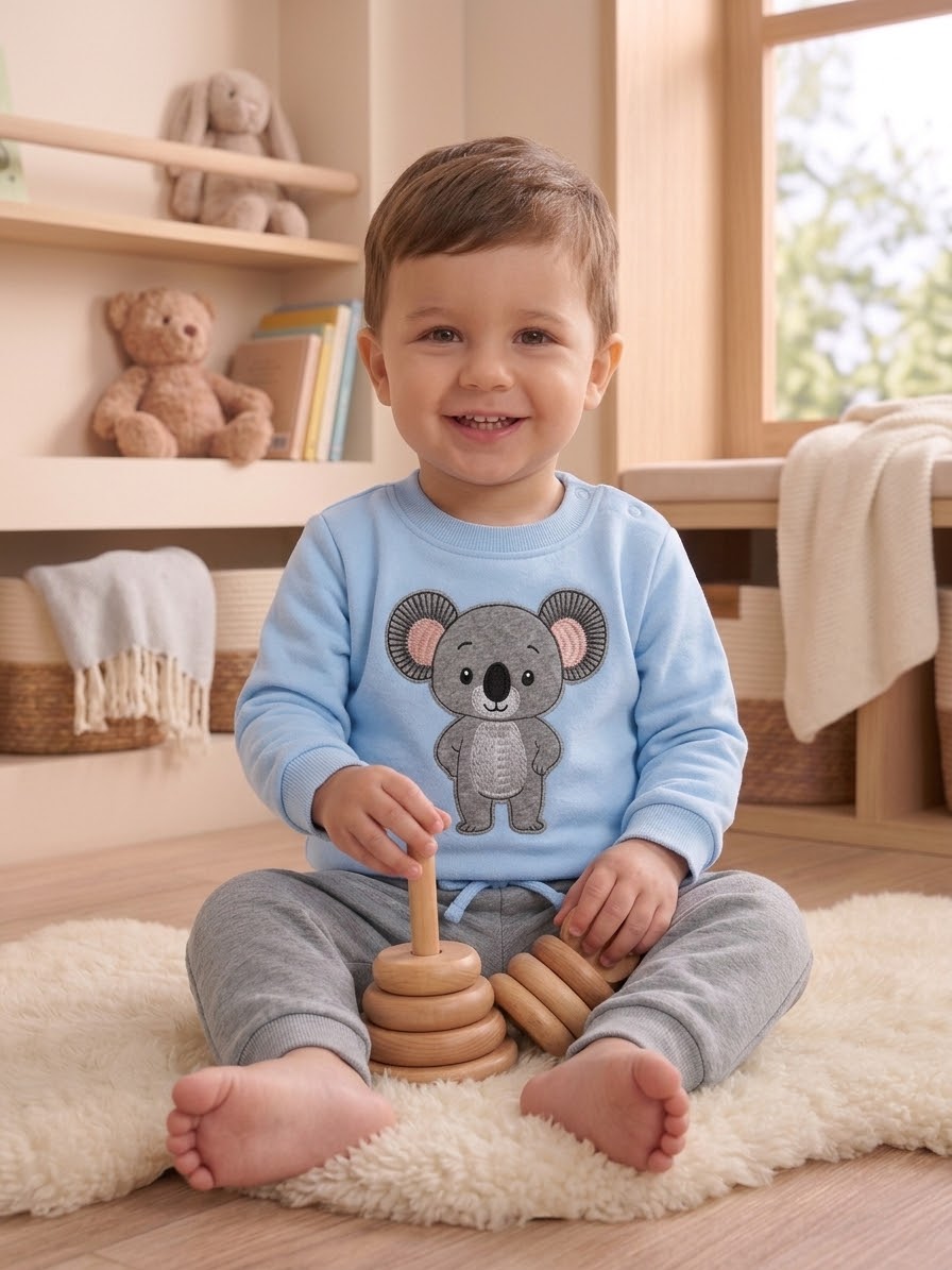 Chándal azul koala de Bebé