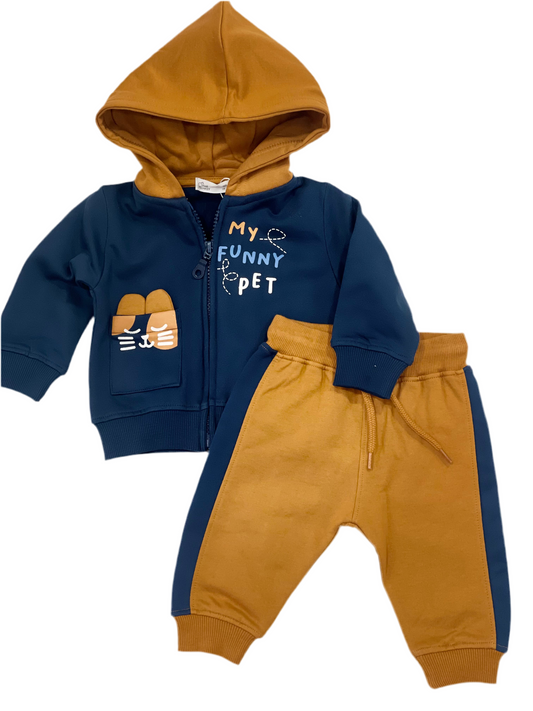 Chándal niño con cremarera - Street Monkey Invierno