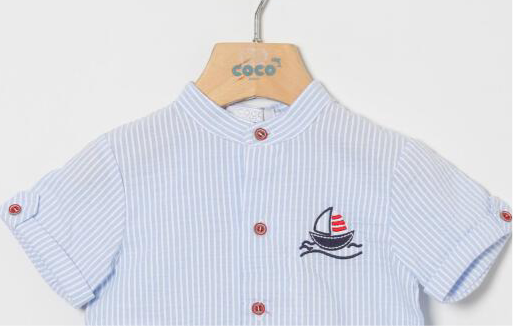 Conjunto bebé niño con camisa rayas - Coco Acqua 2025