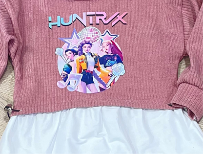 Chandal con sudadera con volante K- Pop - Pronta Moda