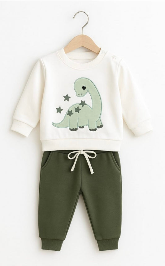 Chándal Bebé Dino verde
