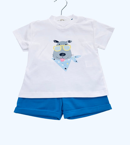 Conjunto perro con gafas - Pequeños Piratas