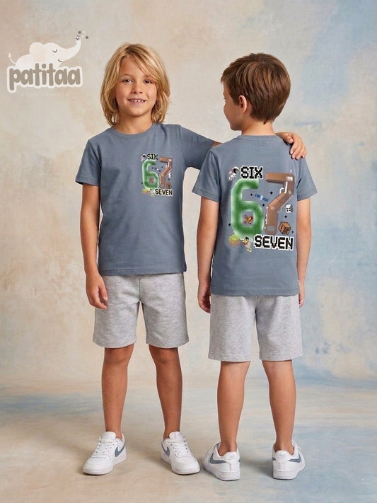 Conjunto niño six seven azul