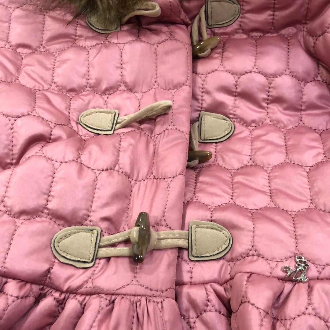 Parka en rosa empolvado