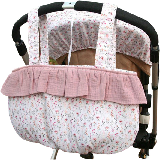 Bolso bombonera flores rosa