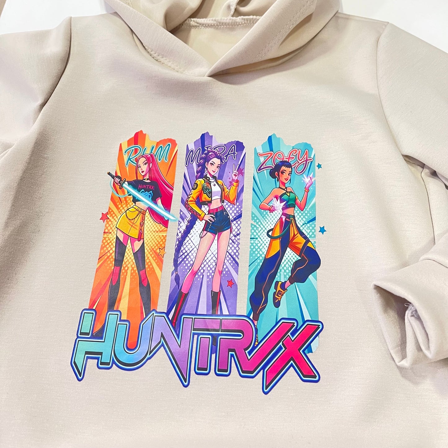 Sudadera con capucha en arena k-Pop - pronta moda