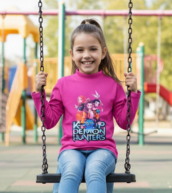 Camiseta polar fucsia de K-Pop - Pronta moda