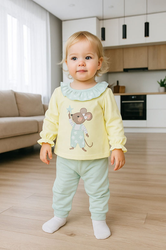Conjunto chandal bebé niña ratona