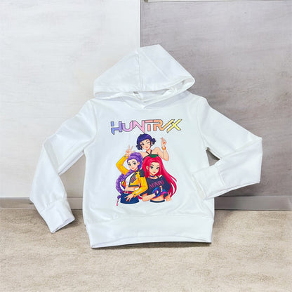 Sudadera blanca con capucha 💕primavera k-Pop - Pronta moda