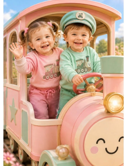 Chándal de niño en verde locomotora