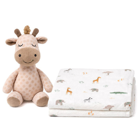 Pack de Manta + Peluche Cascabel Jirafa
Savanna Interbaby Beige
