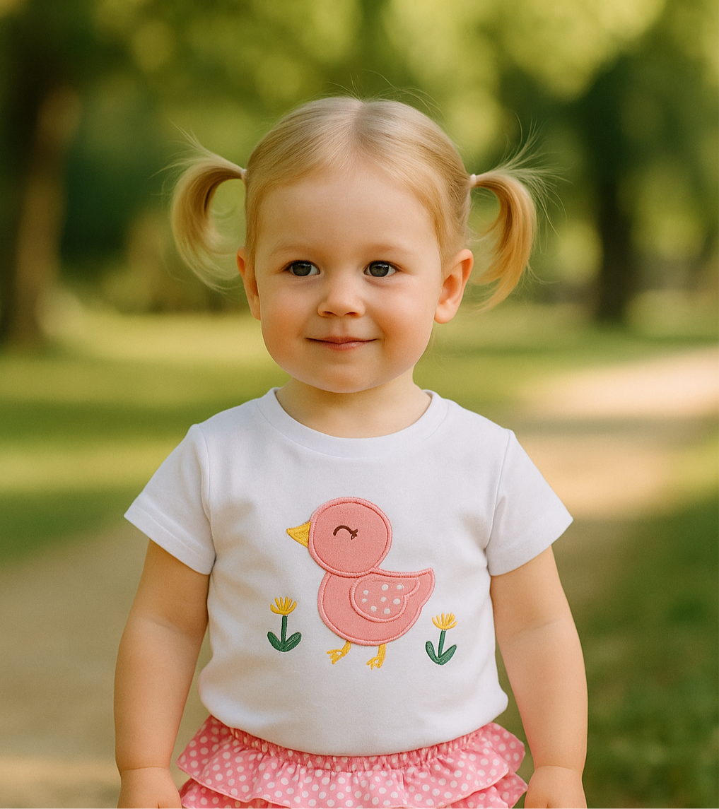 Conjunto patito de baño para niña bebé