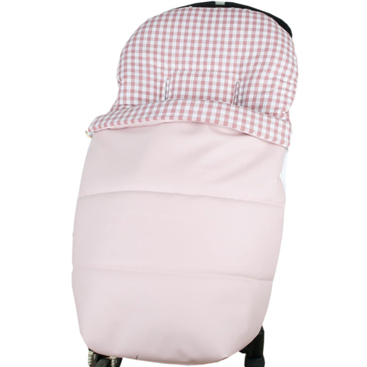 Saco de silla universal en polipiel color rosa -