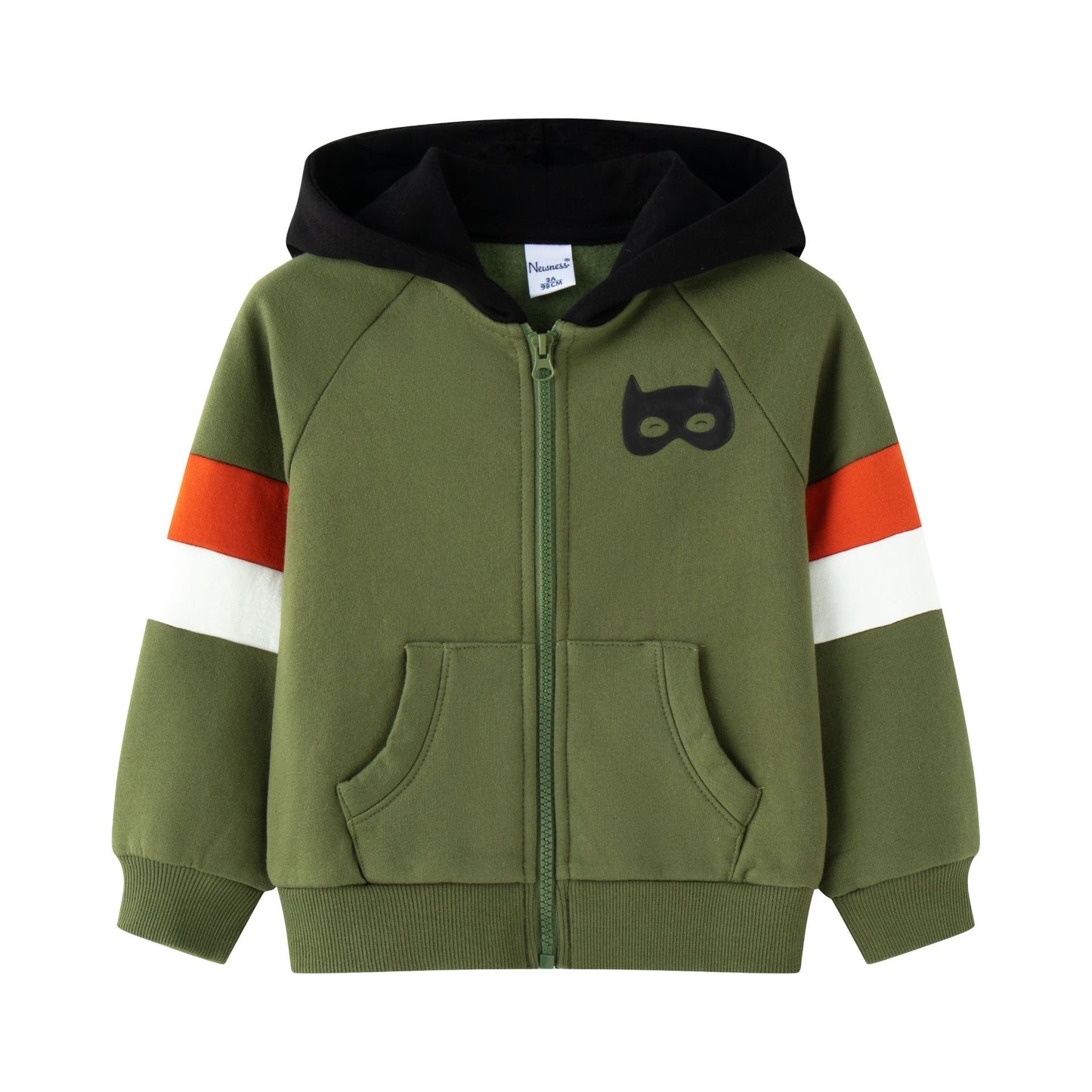 Sudadera con cremallera en verde - Newness