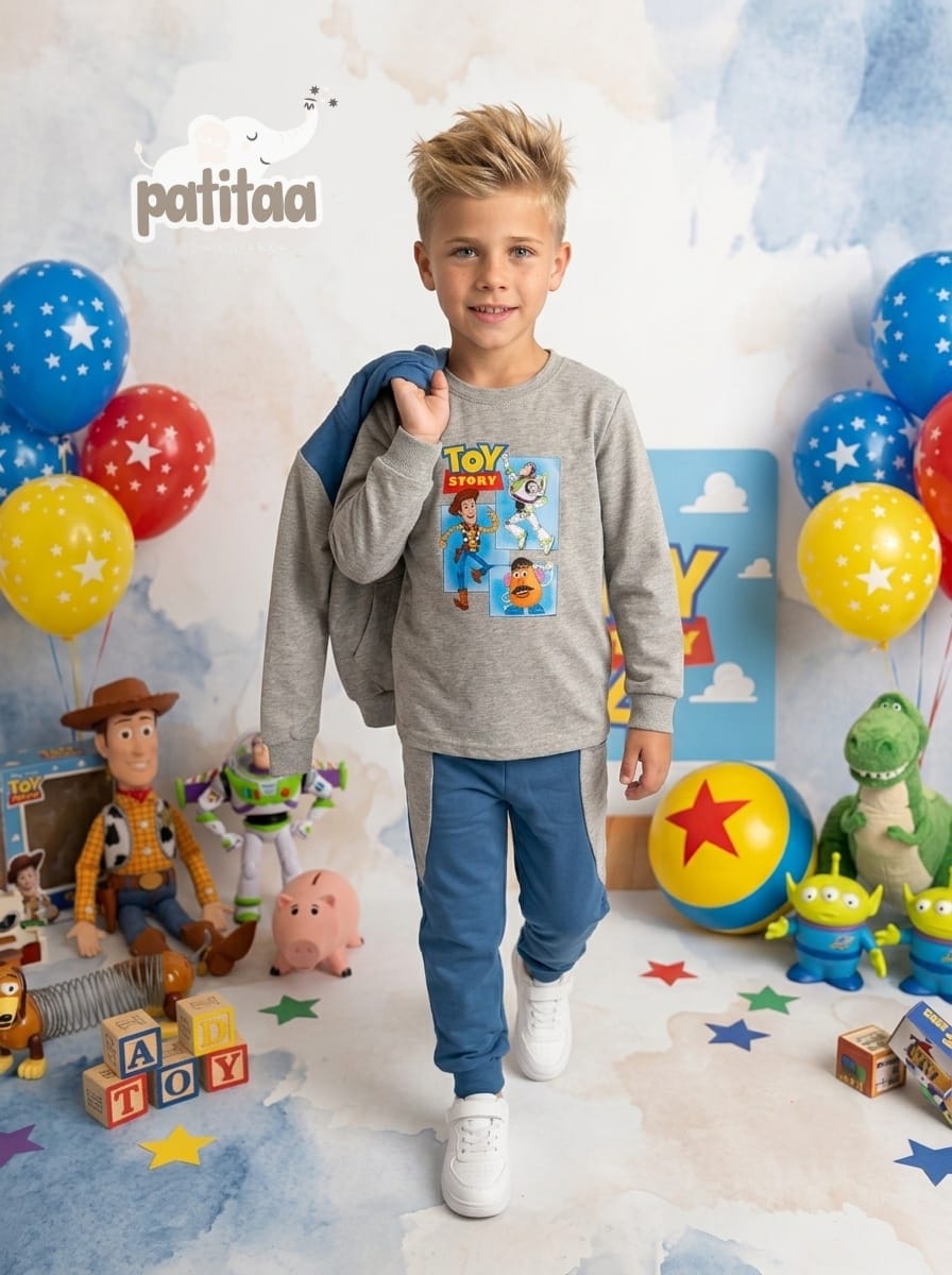 Chándal de niño de la marca Patitaa Moda Infantil CHICLE de tres años hasta ocho años