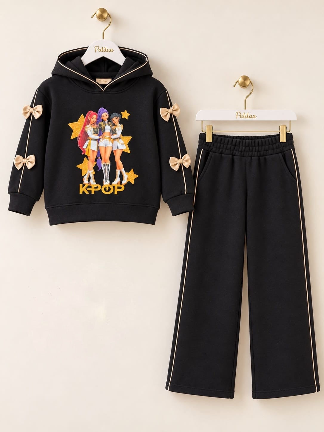 Chandal niña en negro K- Pop - Patitaa