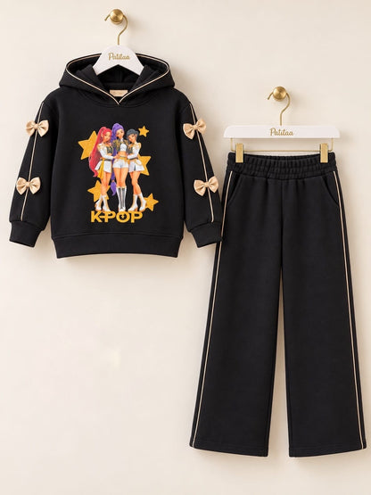 Chandal niña en negro K- Pop - Patitaa