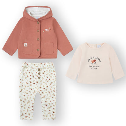 Chandal 3piezas de niña,  con chaqueta - Yatsi baby