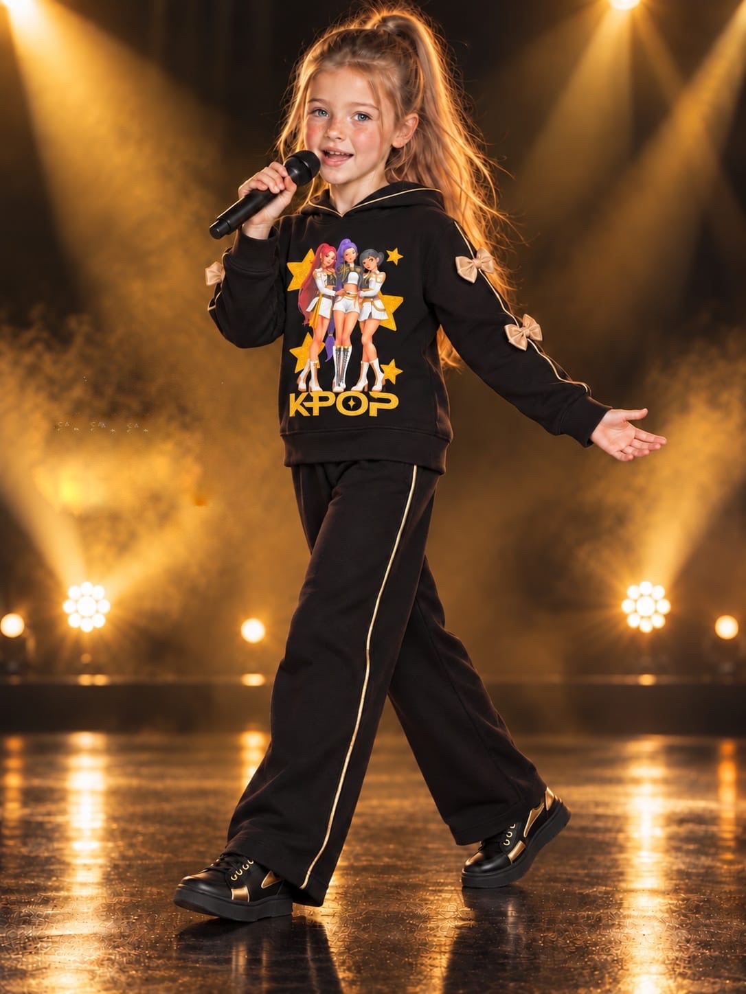 Chandal niña en negro K- Pop - Patitaa