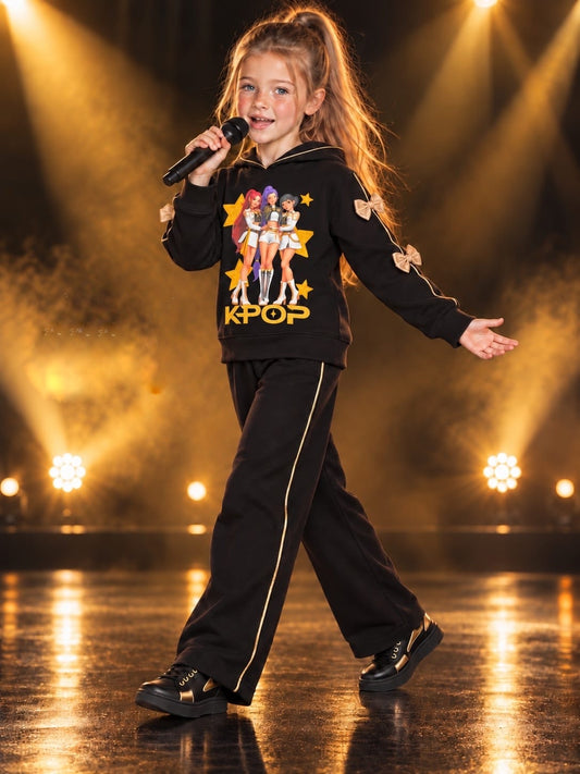 Chandal niña en negro K- Pop - Patitaa