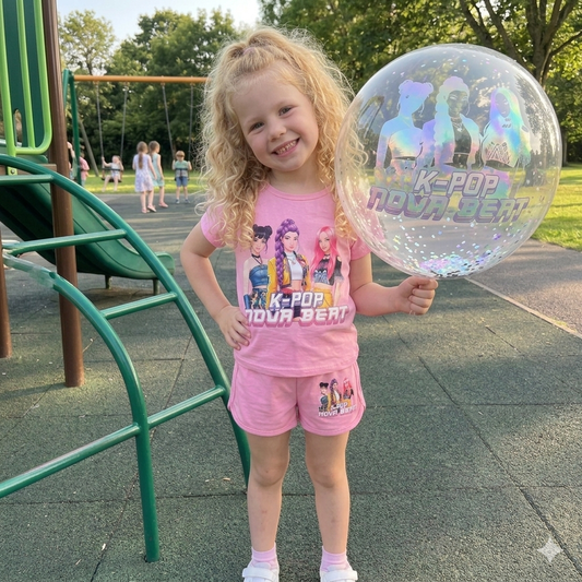 Conjunto verano en rosa  K- Pop