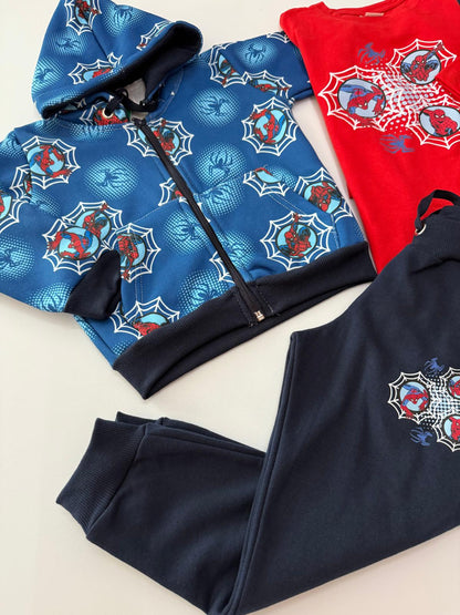 Conjunto de 3 piezas de Spiderman invierno