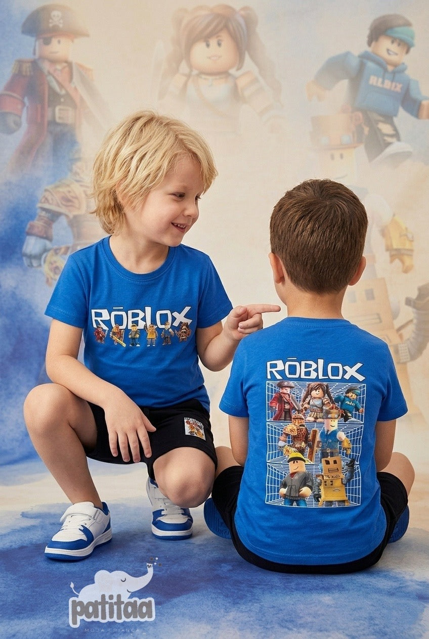 Conjunto niño en azul de Roblox