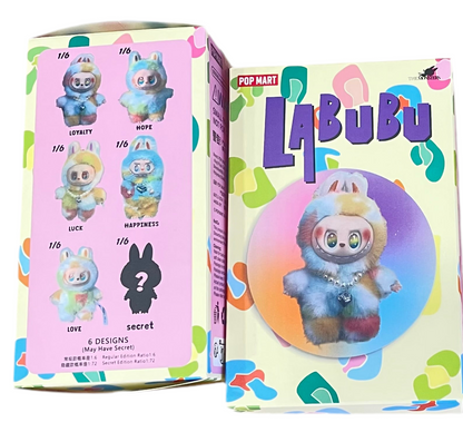 Caja misteriosa de Labubu de colores y algunos con collar