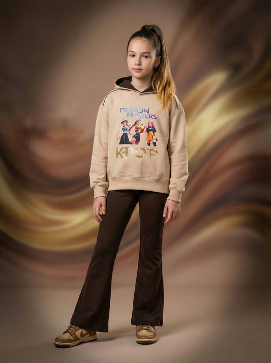 Chándal niña en tonos marrones de K- Pop - Patitaa