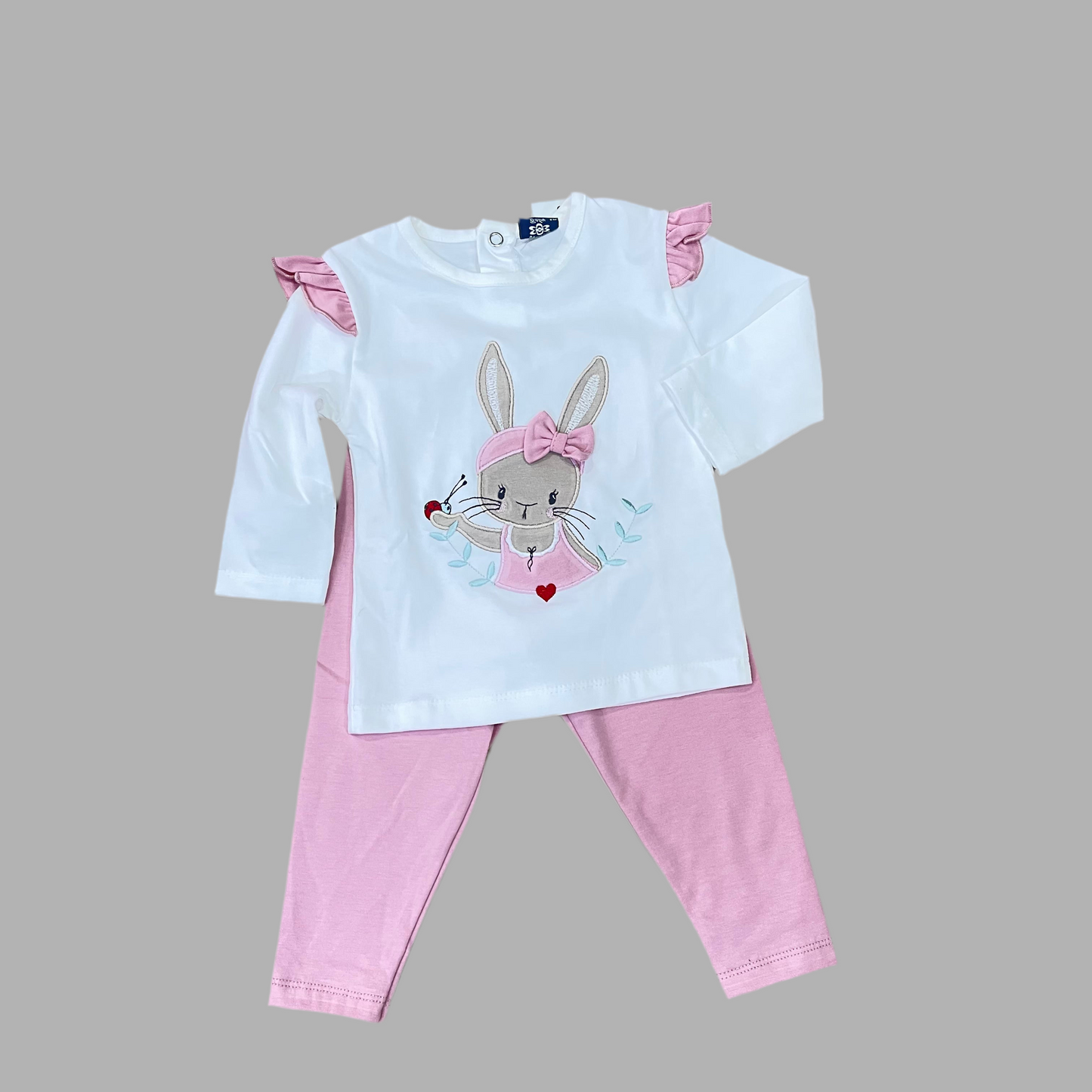 Conjunto de Bebé Niña conejita Rosa