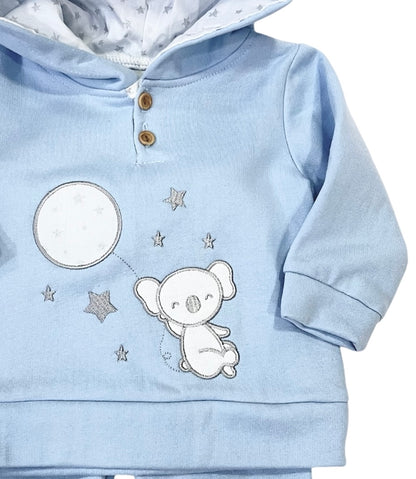Conjunto chandal bebé niño koala con globo
