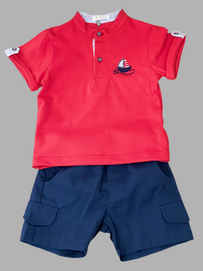 Conjunto bebé niño con camisa rayas - Coco Acqua 2025