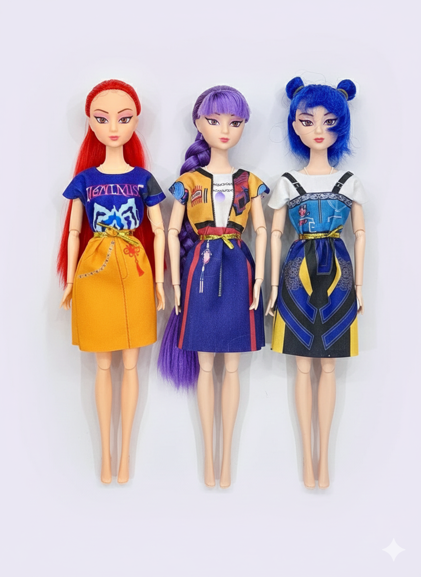 🎁 Muñecas de 30cm con abalorios de K-Pop, con la canción de Golden