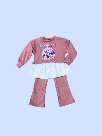 Chandal con sudadera con volante K- Pop - Pronta Moda