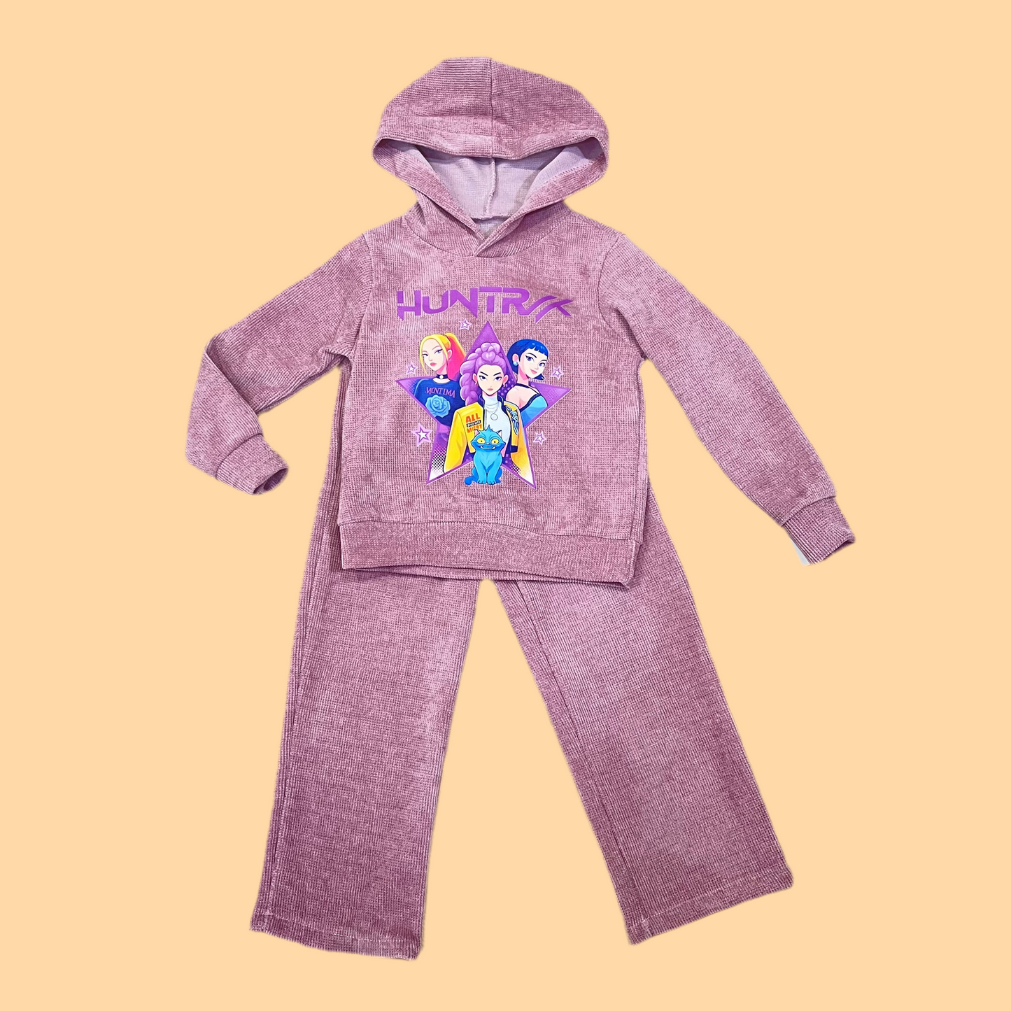 Chandal de niña micropana K- Pop rosa viejo  - Pronta Moda