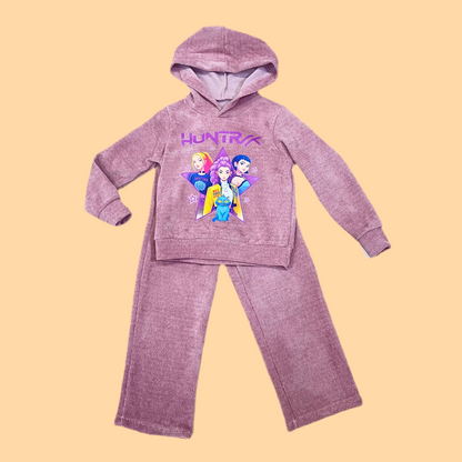 Chandal de niña micropana K- Pop rosa viejo  - Pronta Moda