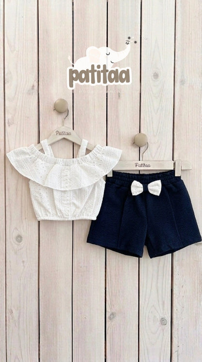 Conjunto niña azul marino