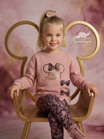 Conjunto de niña lazos 4- 12 años - Patitaa