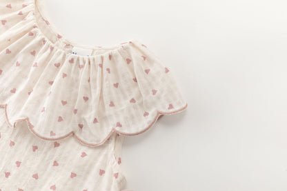 Conjunto niña blusa corazones - Newness