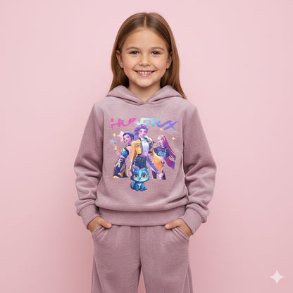 Chandal Huntrix K- Pop rosa empolvado - Pronta Moda