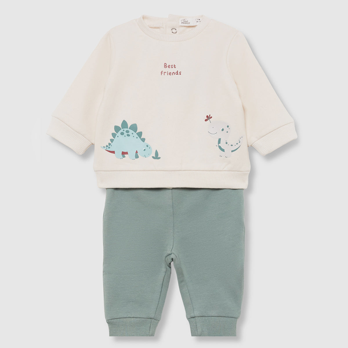 Conjunto Bebé Niño Beige y verde - Street Monkey
