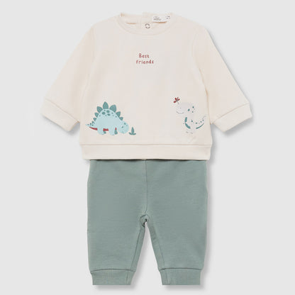 Conjunto Bebé Niño Beige y verde - Street Monkey