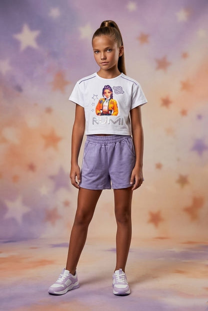 Conjunto Rumi con short en lila - K- Pop