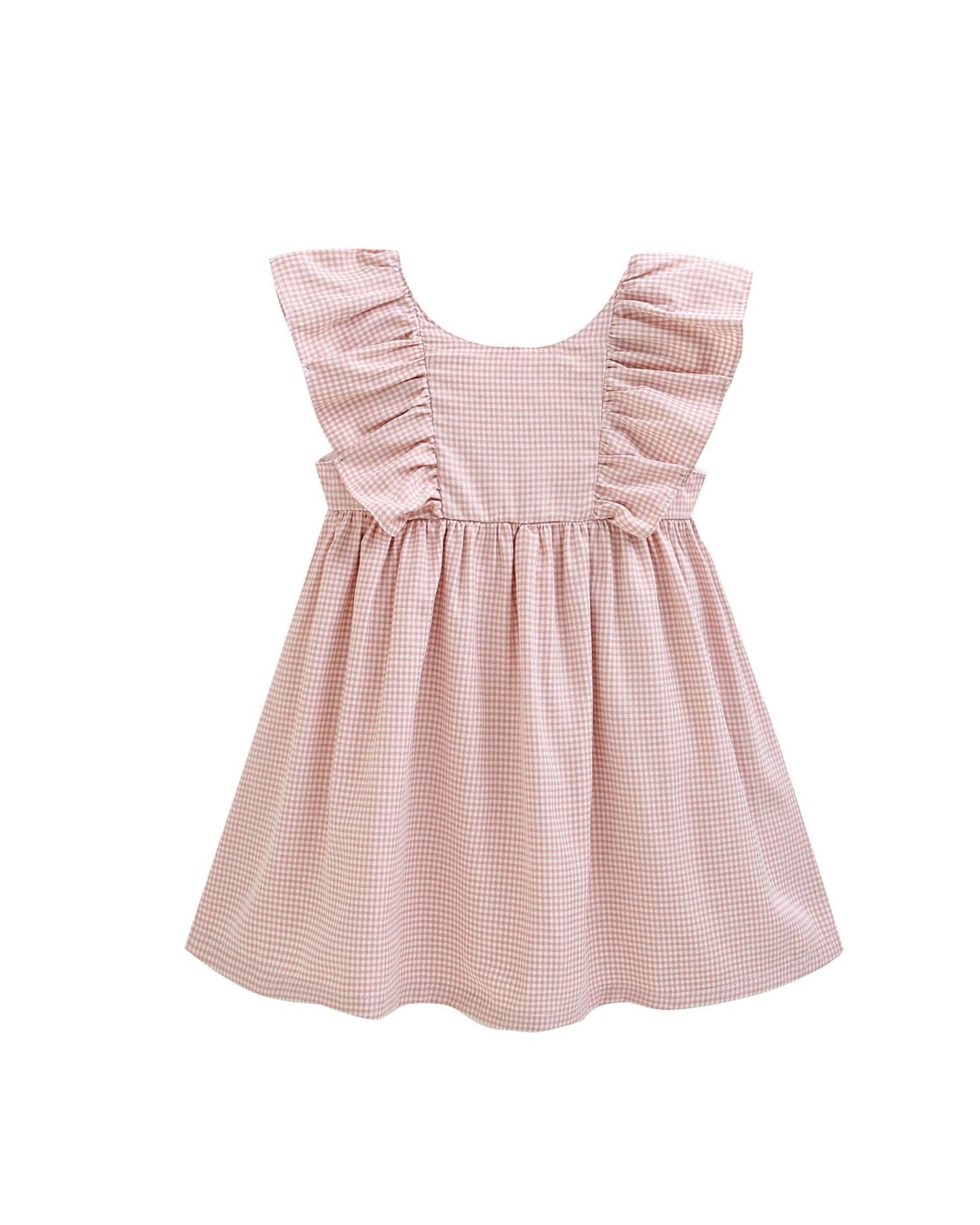 Vestido niña cuadros Vichy rosa - Newness