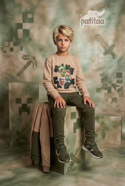 Conjunto niño 3PZ Minecraft