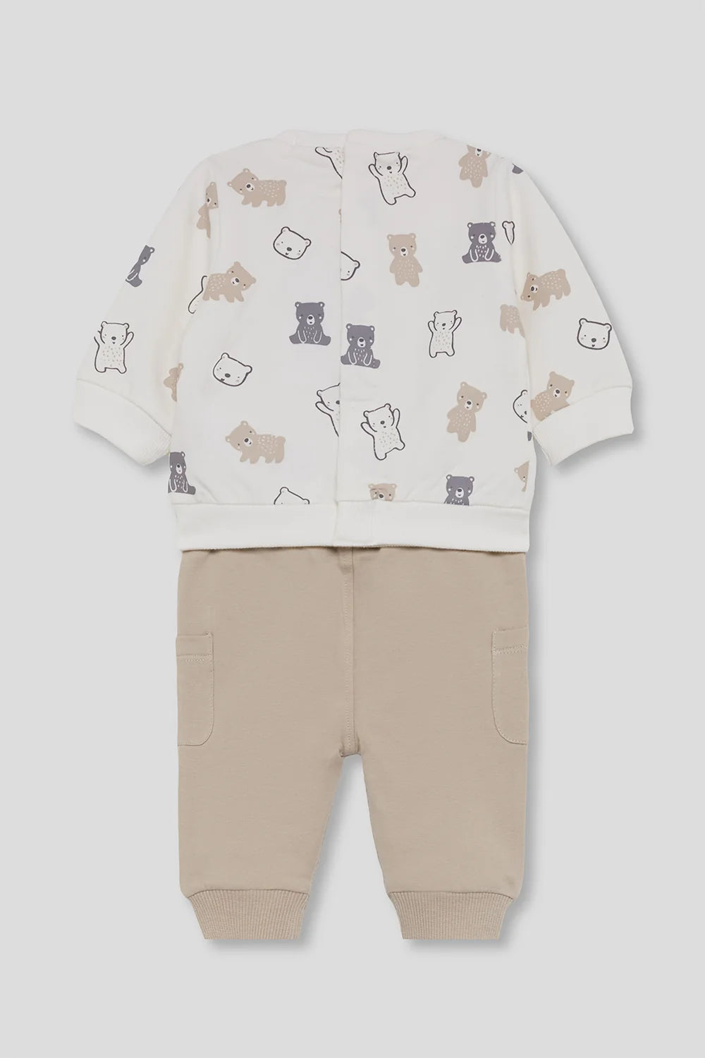 Conjunto Bebé Niño Beige con Ositos - Street Monkey