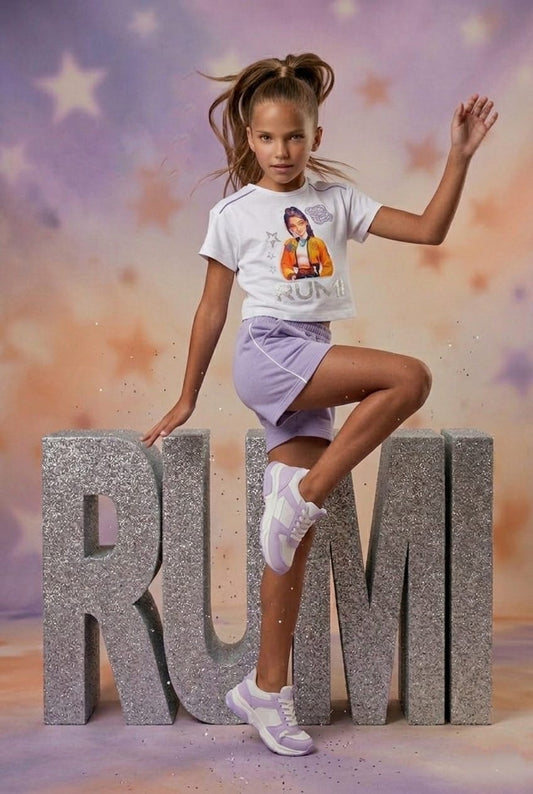 Conjunto Rumi con short en lila - K- Pop