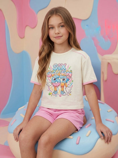 Conjunto rosa "Six Seven"